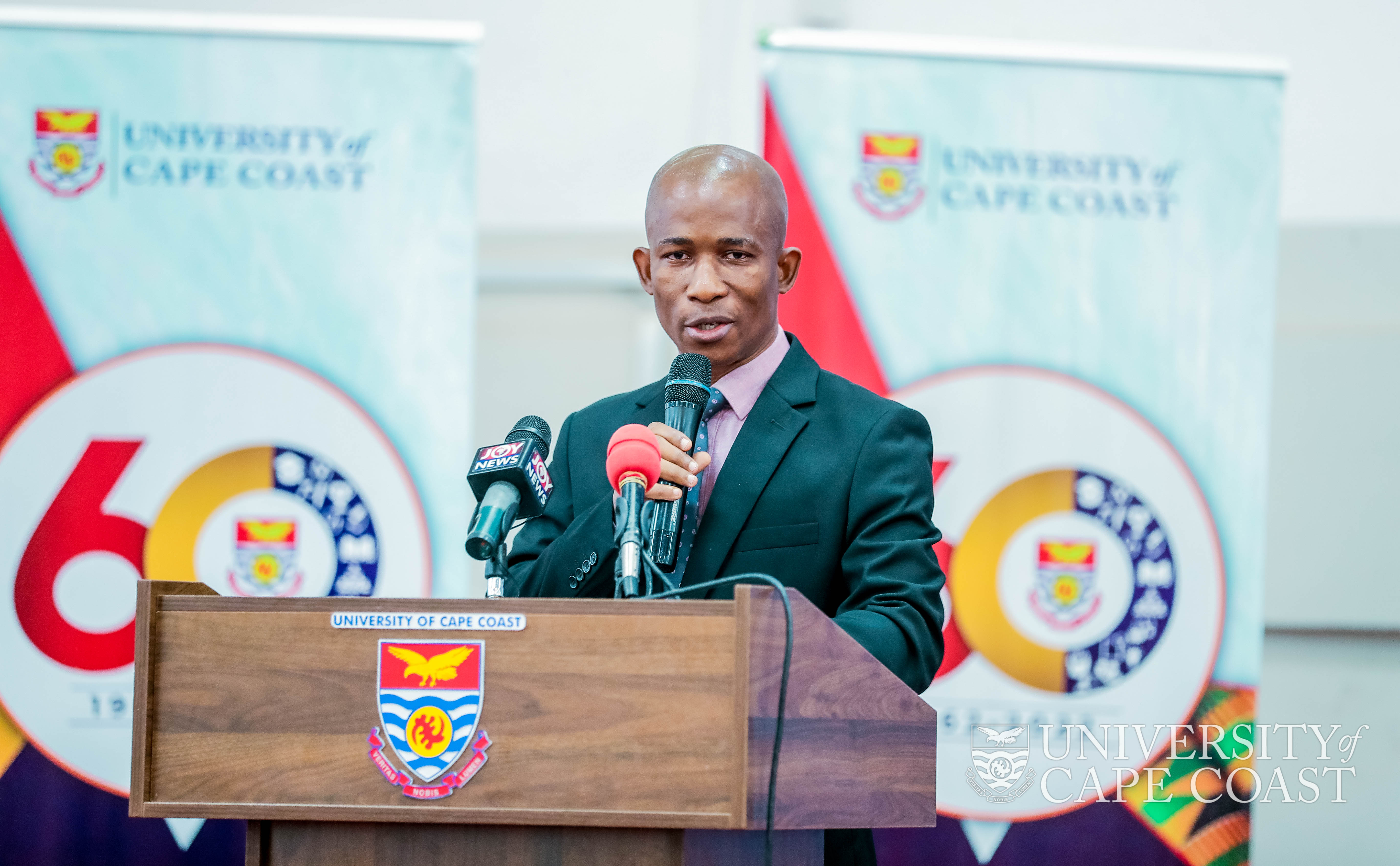 Provost of the College of Health and Allied Sciences, Prof. Martins Ekor, speaking at the Conference Provost of the College of Health and Allied Sciences, Prof. Martins Ekor, speaking at the Conference
